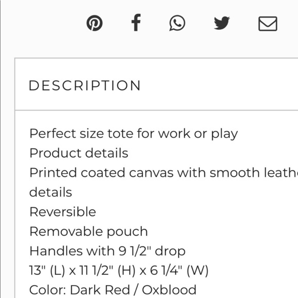 COACH tiger stripe reversible tote with pouch, wallet and wristlet set - Picture 15 of 15